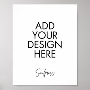 impressão personalizada de sinal de 8 x 10"