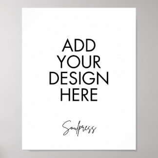 impressão personalizada de sinal de 8 x 10"