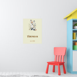 Impressão Personalizada do Nome da Nursery da Rapo