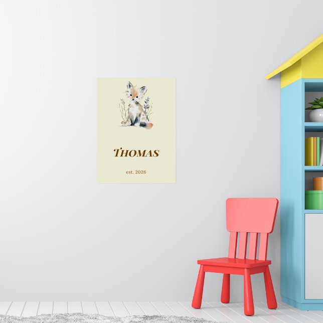 Impressão Personalizada do Nome da Nursery da Rapo (Berçário 1)