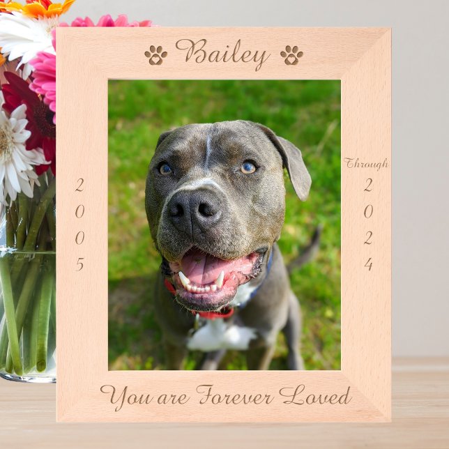 Impressão Personalizada Pet Memorial Wood Picture (Criador carregado)