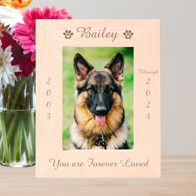 Impressão Personalizada Pet Memorial Wood Picture (Criador carregado)