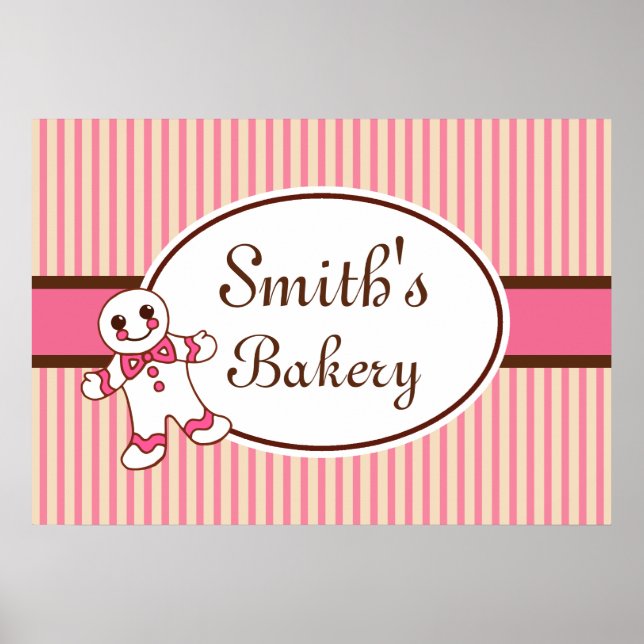 Impressão Personalizado de Sinal de Bakery (Frente)