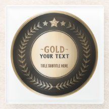 IMPRESSÃO PERSONALIZADO MEDAL Dourado #1 Campeão E