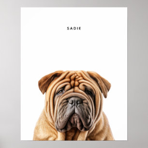 Impressão personalizado Shar Pei