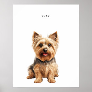 Impressão personalizado Silky Terrier