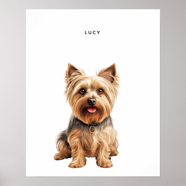 Impressão personalizado Silky Terrier (Frente)