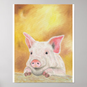 Impressão Piglet 11"x14"
