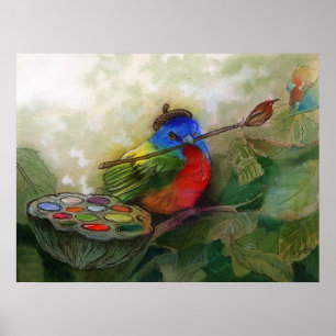 Impressão pintado da estamenha