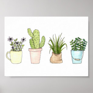 impressão "Plantas Potentes"