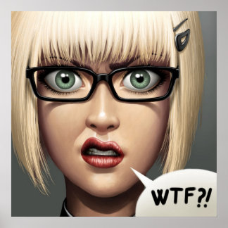 IMPRESSÃO poster/CANVAS ・ wtf?!