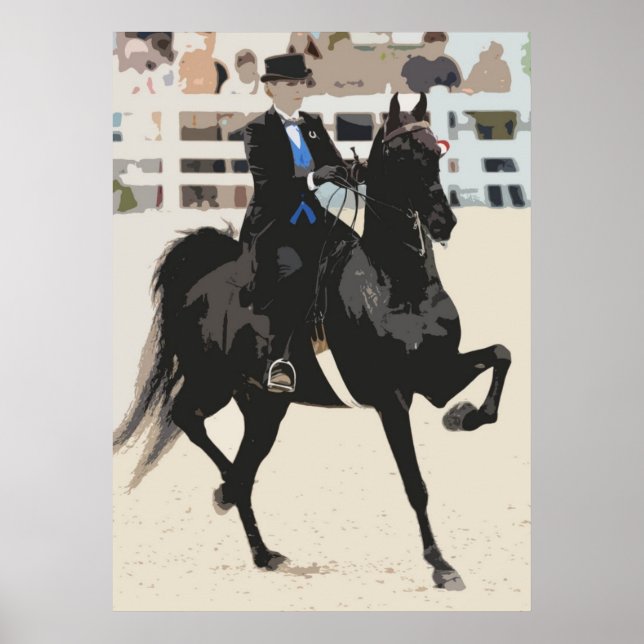 Impressão Poster de Cavalo de Saddlecriado America (Frente)