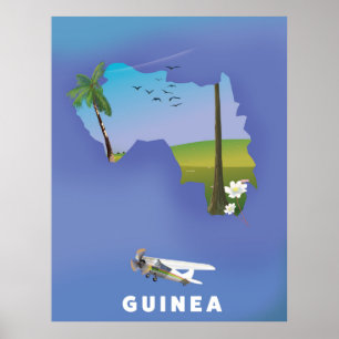 Impressão poster de Esqui da África do Sul da Guin