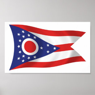 Impressão Poster de Sinalizador de Ohio