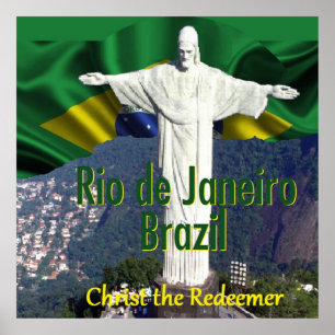 Impressão POSTER do Brasil do Rio de Janeiro