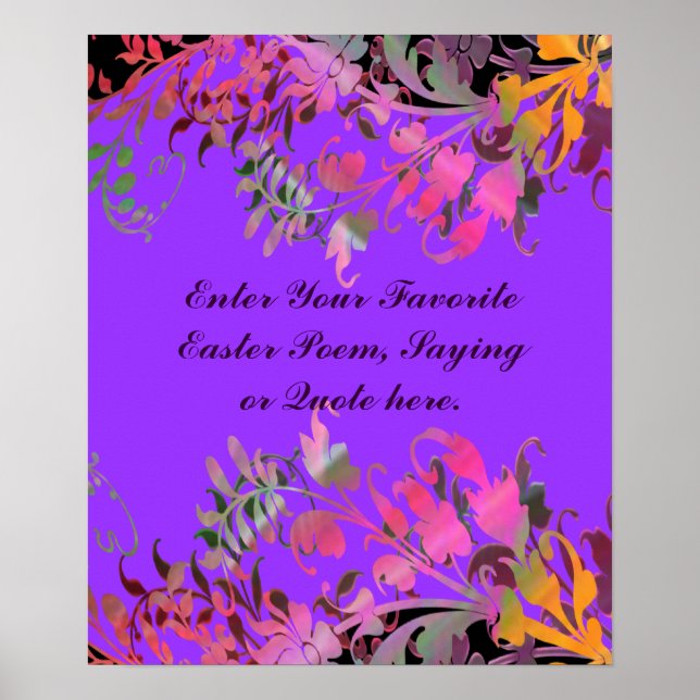 Impressão Poster páscoa (Frente)
