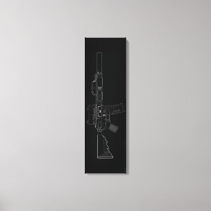 Impressão preto das canvas da modificação 0 de