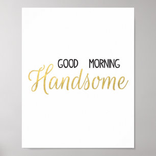 Impressão preto do bom dia & Dourado consideráve