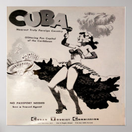 Impressão preto e branco de Cuba de 1950