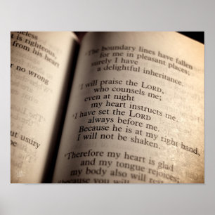 Impressão Psalm 16