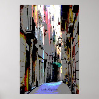 impressão psíquico europeu de rua