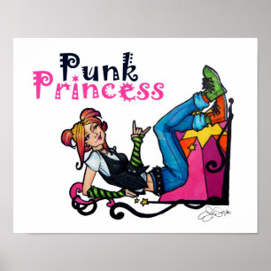 impressão "Punk Princess"