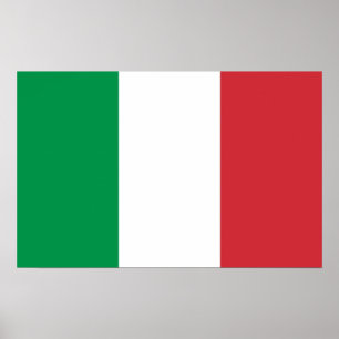 Impressão quadro com a bandeira de Italia