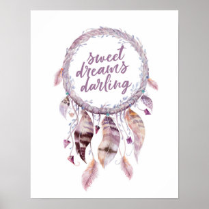 Impressão querido do dreamcatcher dos sonhos doce