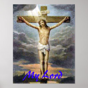 Impressão religioso de Jesus da crucificação