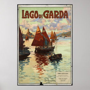 Impressão retro do anúncio do poster das viagens