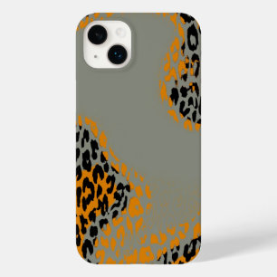 Impressão retro-negra e amarela-leopardo nas cinza