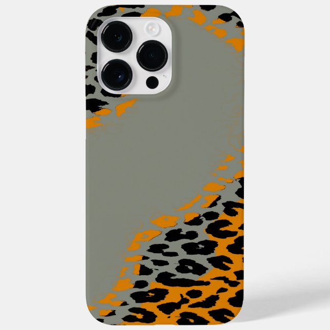 Impressão retro-negra e amarela-leopardo nas cinza (Verso)