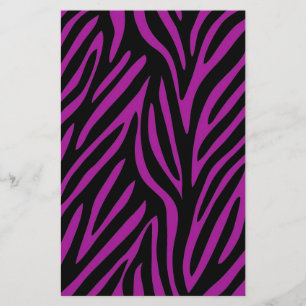 Impressão roxo e preto da zebra