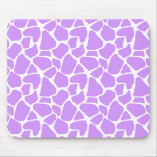 Impressão roxo Mousepad do girafa