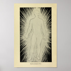 Impressão Secundário-Consciente da arte do homem