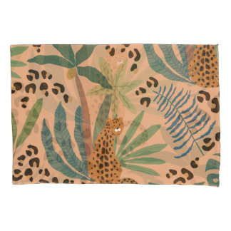 Impressão sobre o leopardo da selva: padrão sem so