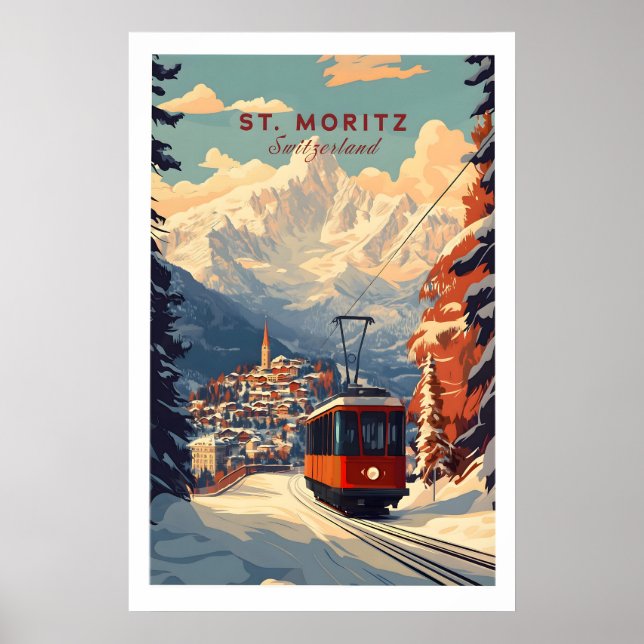 Impressão St Moritz Suíça 1 (Frente)