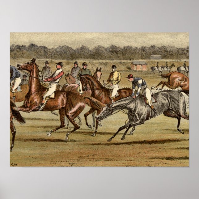 impressão Steeplechase 1886 (Frente)