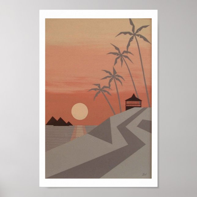 Impressão SUNSET CABANA (8"x12") (Frente)
