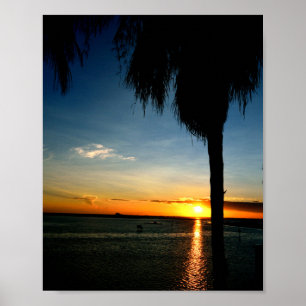 Impressão Sunset da Baía de Verão