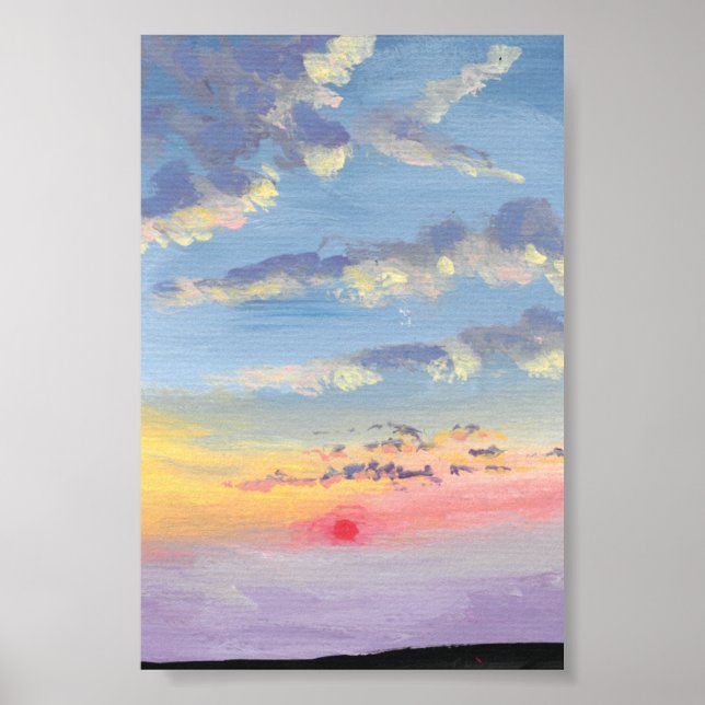 Impressão sunset, Poster de papel de valor (Matte) (Frente)
