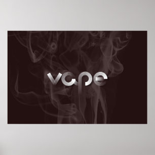 Impressão superior do poster de Vape do fumo