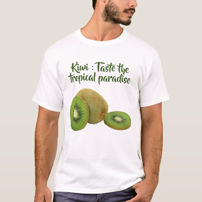Impressão T-Shirt vibrante Kiwi (Frente)