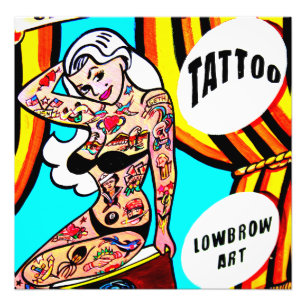 impressão tattooed da foto da senhora