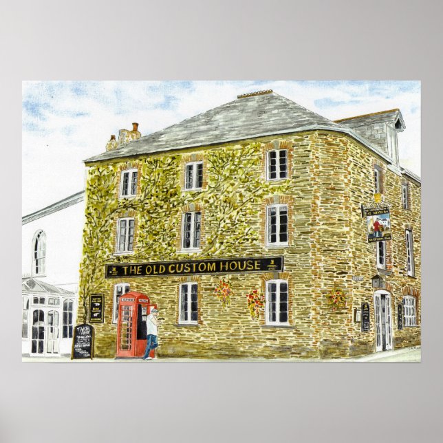 impressão 'The Old Custom House' (Frente)