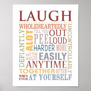 Impressão Tipográfico, Live, Laugh, Love Series