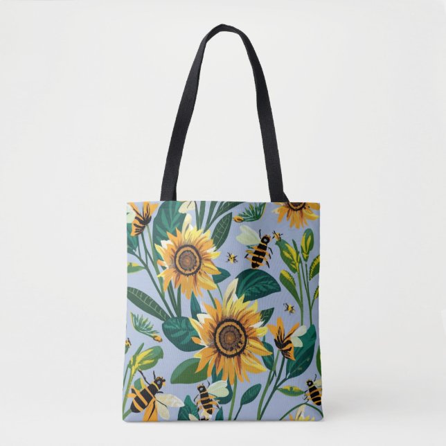 Impressão Tote de girassol (Frente)