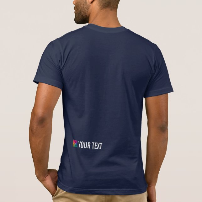 Impressão traseira da Camiseta da Canvas da Modelo (Verso)