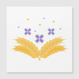 Impressão ucraniano - bordados e grãos