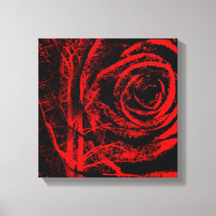 Impressão vermelho e preto bonito das canvas do
